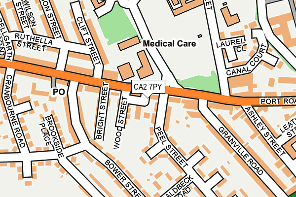 CA2 7PY map - OS OpenMap – Local (Ordnance Survey) CA2 7PY map - OS OpenMap – Local (Ordnance Survey)