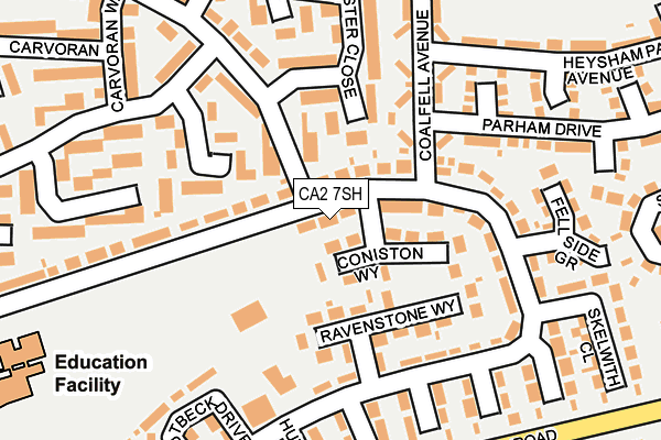 CA2 7SH map - OS OpenMap – Local (Ordnance Survey) CA2 7SH map - OS OpenMap – Local (Ordnance Survey)