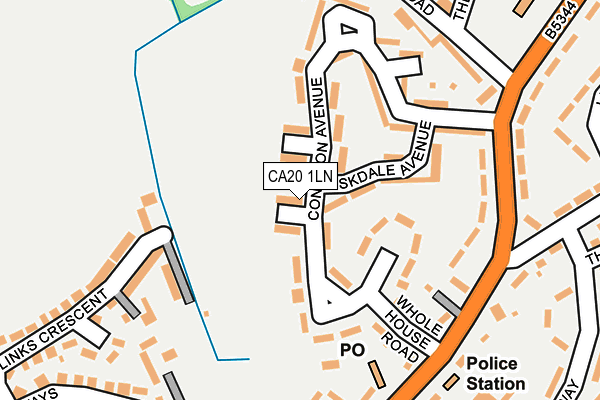 CA20 1LN map - OS OpenMap – Local (Ordnance Survey) CA20 1LN map - OS OpenMap – Local (Ordnance Survey)