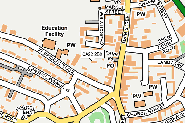 CA22 2BX map - OS OpenMap – Local (Ordnance Survey) CA22 2BX map - OS OpenMap – Local (Ordnance Survey)