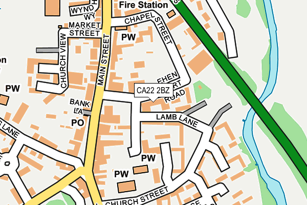 CA22 2BZ map - OS OpenMap – Local (Ordnance Survey) CA22 2BZ map - OS OpenMap – Local (Ordnance Survey)