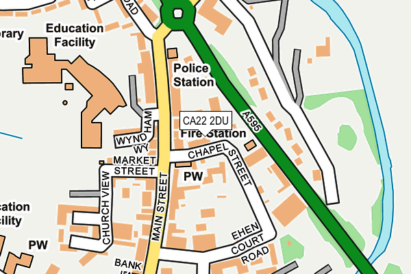 CA22 2DU map - OS OpenMap – Local (Ordnance Survey) CA22 2DU map - OS OpenMap – Local (Ordnance Survey)