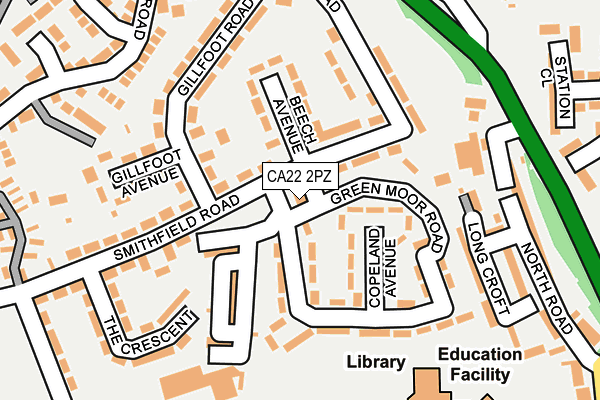 CA22 2PZ map - OS OpenMap – Local (Ordnance Survey) CA22 2PZ map - OS OpenMap – Local (Ordnance Survey)