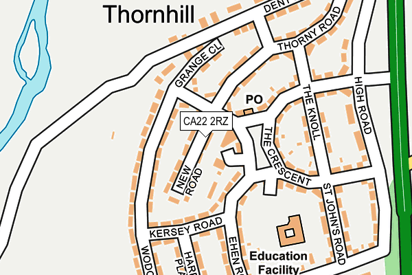CA22 2RZ map - OS OpenMap – Local (Ordnance Survey) CA22 2RZ map - OS OpenMap – Local (Ordnance Survey)