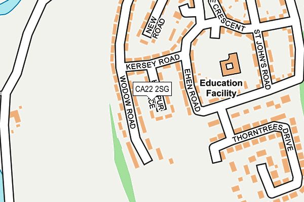 CA22 2SG map - OS OpenMap – Local (Ordnance Survey)