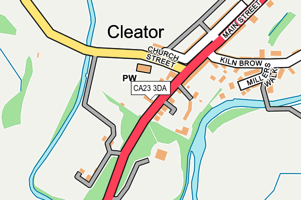 CA23 3DA map - OS OpenMap – Local (Ordnance Survey) CA23 3DA map - OS OpenMap – Local (Ordnance Survey)