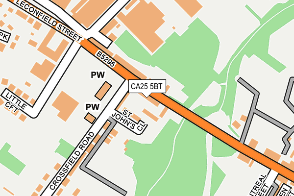 CA25 5BT map - OS OpenMap – Local (Ordnance Survey) CA25 5BT map - OS OpenMap – Local (Ordnance Survey)