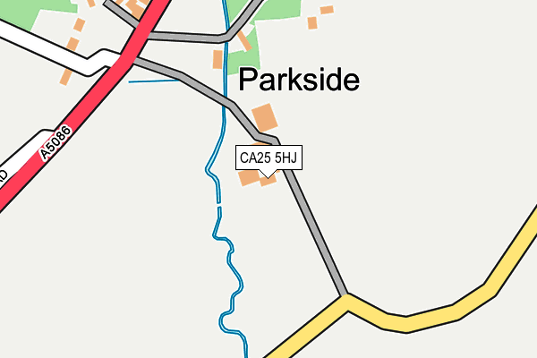 CA25 5HJ map - OS OpenMap – Local (Ordnance Survey) CA25 5HJ map - OS OpenMap – Local (Ordnance Survey)