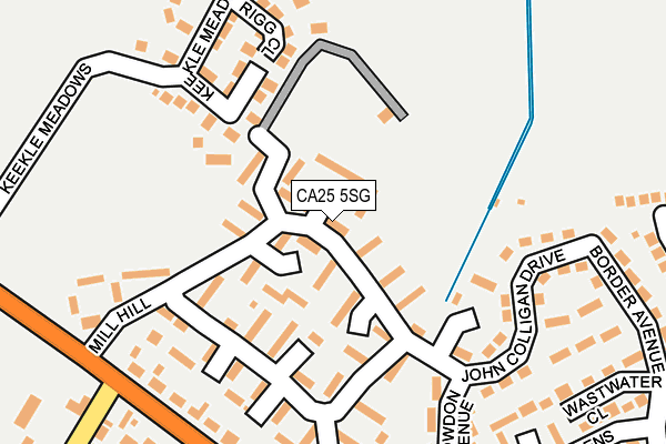 CA25 5SG map - OS OpenMap – Local (Ordnance Survey)