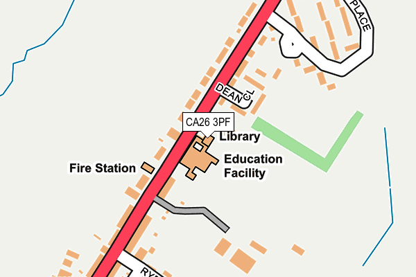 CA26 3PF map - OS OpenMap – Local (Ordnance Survey) CA26 3PF map - OS OpenMap – Local (Ordnance Survey)