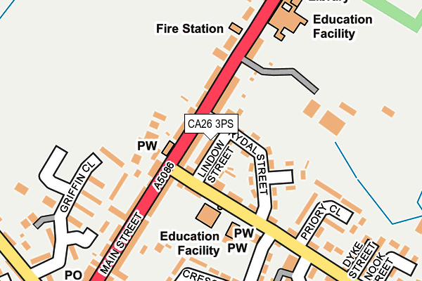 CA26 3PS map - OS OpenMap – Local (Ordnance Survey) CA26 3PS map - OS OpenMap – Local (Ordnance Survey)