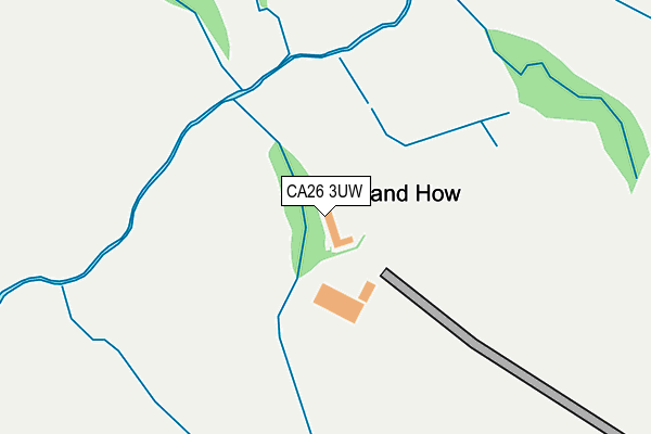 CA26 3UW map - OS OpenMap – Local (Ordnance Survey) CA26 3UW map - OS OpenMap – Local (Ordnance Survey)