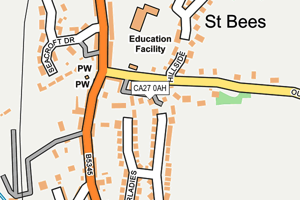 CA27 0AH map - OS OpenMap – Local (Ordnance Survey) CA27 0AH map - OS OpenMap – Local (Ordnance Survey)