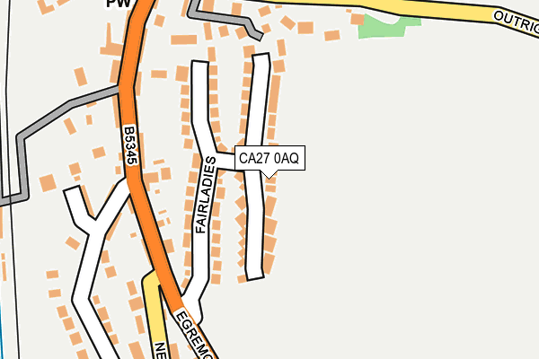 CA27 0AQ map - OS OpenMap – Local (Ordnance Survey) CA27 0AQ map - OS OpenMap – Local (Ordnance Survey)