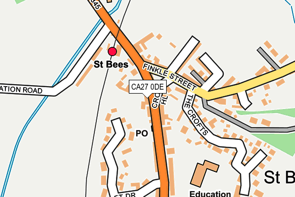 CA27 0DE map - OS OpenMap – Local (Ordnance Survey) CA27 0DE map - OS OpenMap – Local (Ordnance Survey)