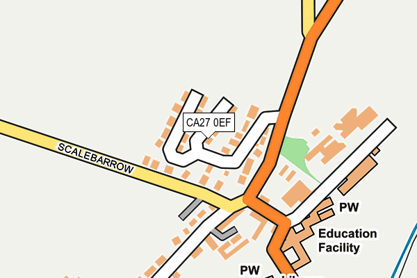 CA27 0EF map - OS OpenMap – Local (Ordnance Survey) CA27 0EF map - OS OpenMap – Local (Ordnance Survey)