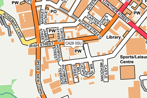 CA28 0SU map - OS OpenMap – Local (Ordnance Survey) CA28 0SU map - OS OpenMap – Local (Ordnance Survey)