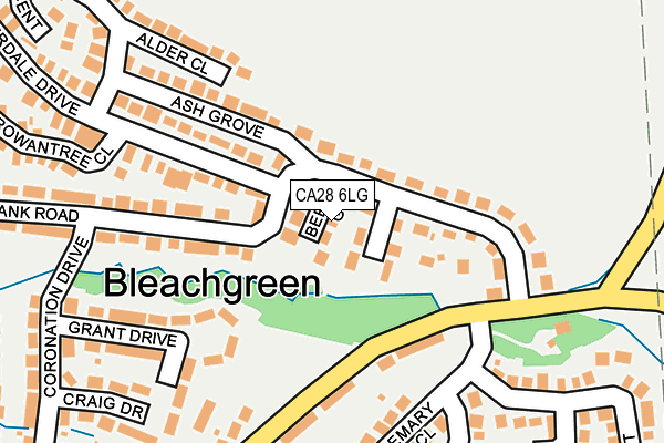 CA28 6LG map - OS OpenMap – Local (Ordnance Survey)