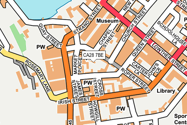 CA28 7BE map - OS OpenMap – Local (Ordnance Survey) CA28 7BE map - OS OpenMap – Local (Ordnance Survey)