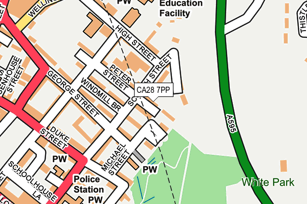 CA28 7PP map - OS OpenMap – Local (Ordnance Survey) CA28 7PP map - OS OpenMap – Local (Ordnance Survey)
