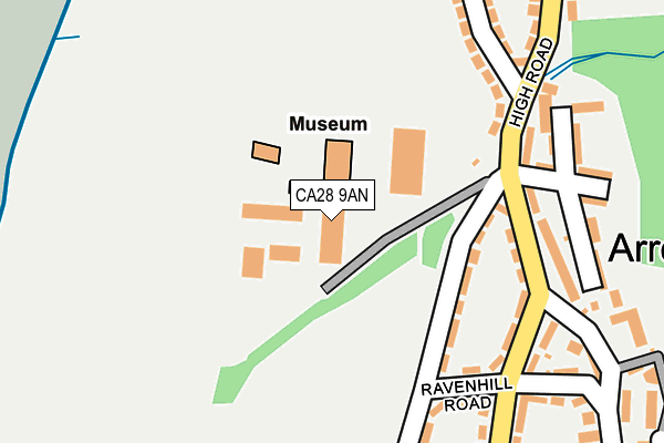 CA28 9AN map - OS OpenMap – Local (Ordnance Survey) CA28 9AN map - OS OpenMap – Local (Ordnance Survey)