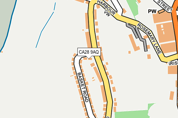 CA28 9AQ map - OS OpenMap – Local (Ordnance Survey) CA28 9AQ map - OS OpenMap – Local (Ordnance Survey)