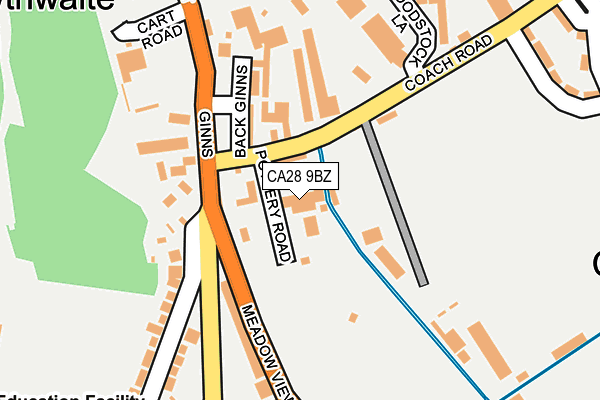 CA28 9BZ map - OS OpenMap – Local (Ordnance Survey) CA28 9BZ map - OS OpenMap – Local (Ordnance Survey)