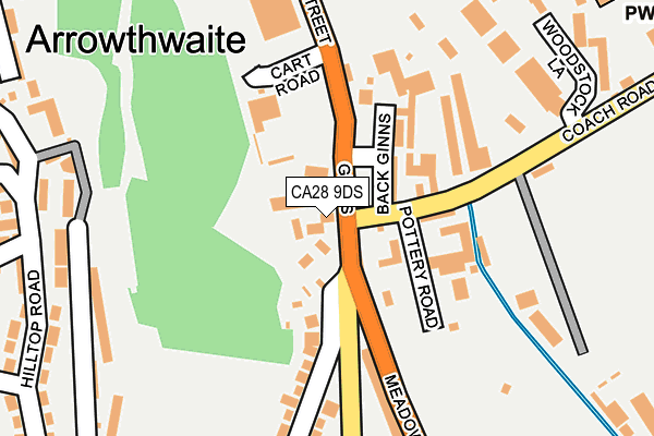 CA28 9DS map - OS OpenMap – Local (Ordnance Survey) CA28 9DS map - OS OpenMap – Local (Ordnance Survey)