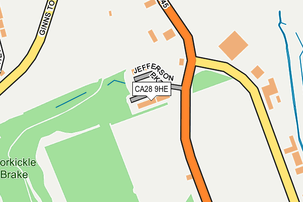 CA28 9HE map - OS OpenMap – Local (Ordnance Survey) CA28 9HE map - OS OpenMap – Local (Ordnance Survey)