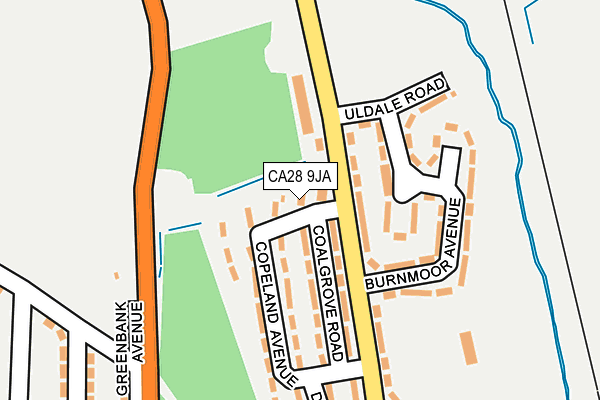 CA28 9JA map - OS OpenMap – Local (Ordnance Survey) CA28 9JA map - OS OpenMap – Local (Ordnance Survey)