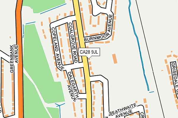 CA28 9JL map - OS OpenMap – Local (Ordnance Survey) CA28 9JL map - OS OpenMap – Local (Ordnance Survey)