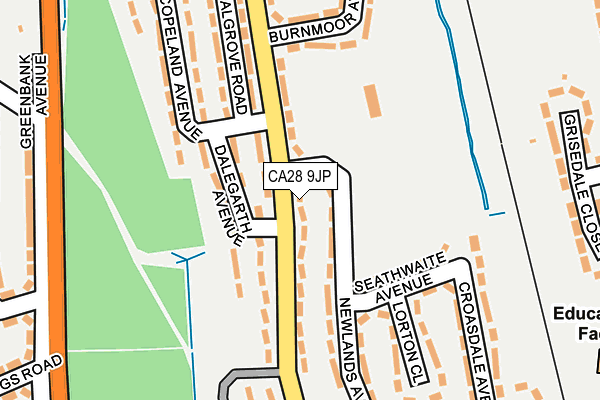 CA28 9JP map - OS OpenMap – Local (Ordnance Survey) CA28 9JP map - OS OpenMap – Local (Ordnance Survey)