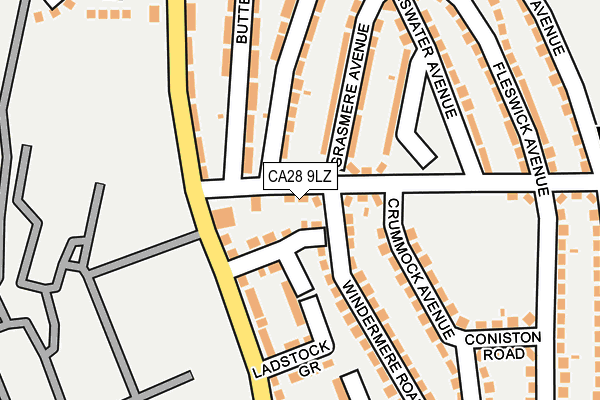 CA28 9LZ map - OS OpenMap – Local (Ordnance Survey) CA28 9LZ map - OS OpenMap – Local (Ordnance Survey)