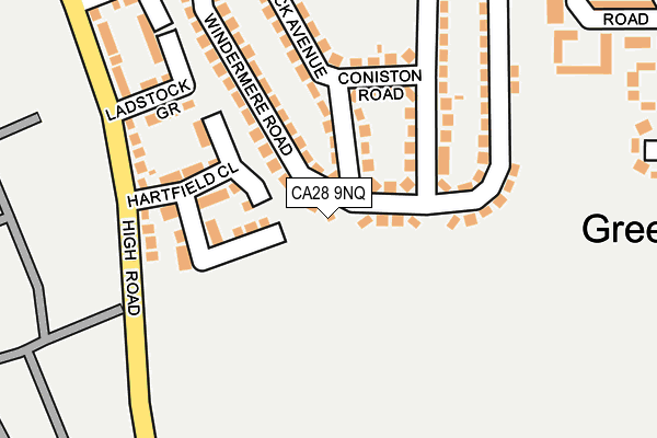 CA28 9NQ map - OS OpenMap – Local (Ordnance Survey) CA28 9NQ map - OS OpenMap – Local (Ordnance Survey)