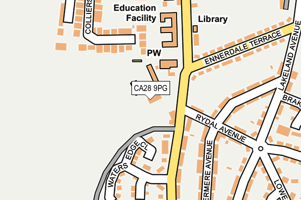 CA28 9PG map - OS OpenMap – Local (Ordnance Survey) CA28 9PG map - OS OpenMap – Local (Ordnance Survey)