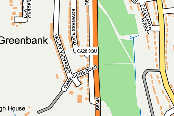 CA28 9QU map - OS OpenMap – Local (Ordnance Survey) CA28 9QU map - OS OpenMap – Local (Ordnance Survey)