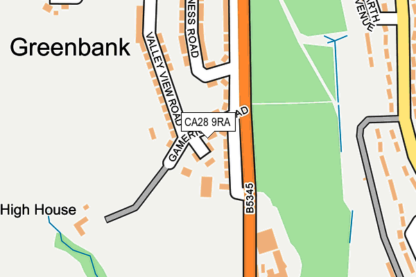 CA28 9RA map - OS OpenMap – Local (Ordnance Survey) CA28 9RA map - OS OpenMap – Local (Ordnance Survey)