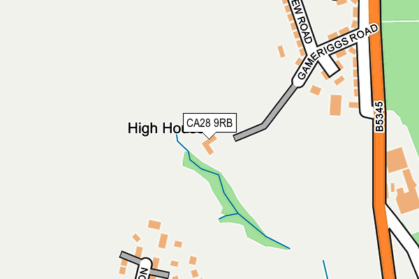 CA28 9RB map - OS OpenMap – Local (Ordnance Survey) CA28 9RB map - OS OpenMap – Local (Ordnance Survey)