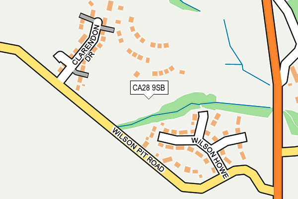 CA28 9SB map - OS OpenMap – Local (Ordnance Survey) CA28 9SB map - OS OpenMap – Local (Ordnance Survey)