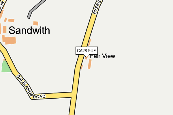 CA28 9UF map - OS OpenMap – Local (Ordnance Survey) CA28 9UF map - OS OpenMap – Local (Ordnance Survey)