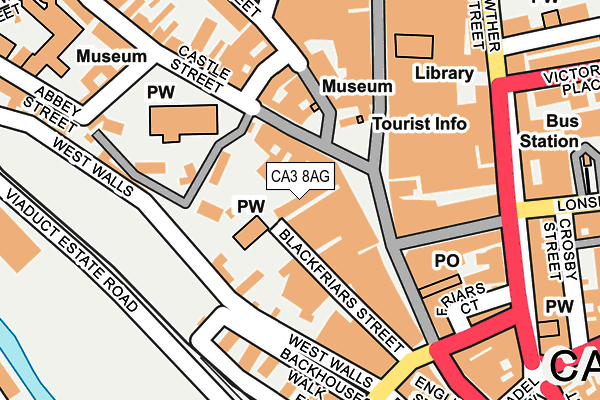 CA3 8AG map - OS OpenMap – Local (Ordnance Survey) CA3 8AG map - OS OpenMap – Local (Ordnance Survey)