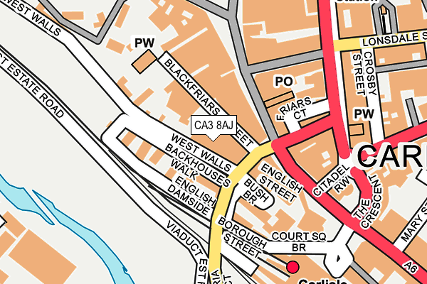 CA3 8AJ map - OS OpenMap – Local (Ordnance Survey) CA3 8AJ map - OS OpenMap – Local (Ordnance Survey)