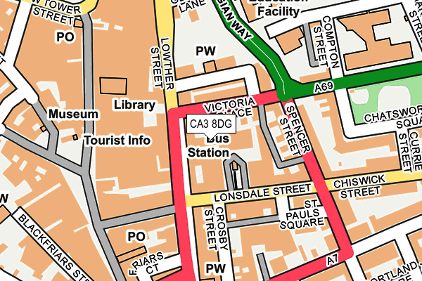 CA3 8DG map - OS OpenMap – Local (Ordnance Survey) CA3 8DG map - OS OpenMap – Local (Ordnance Survey)