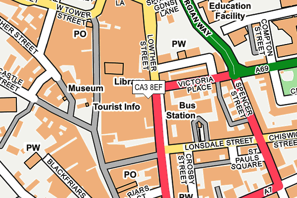 CA3 8EF map - OS OpenMap – Local (Ordnance Survey) CA3 8EF map - OS OpenMap – Local (Ordnance Survey)