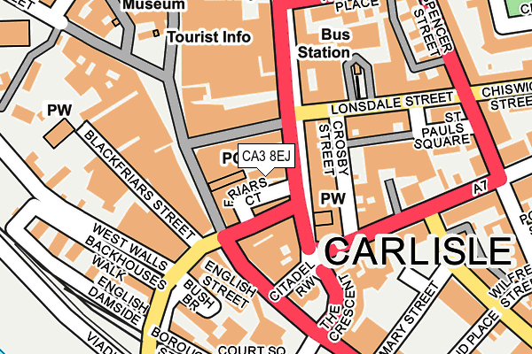 CA3 8EJ map - OS OpenMap – Local (Ordnance Survey) CA3 8EJ map - OS OpenMap – Local (Ordnance Survey)