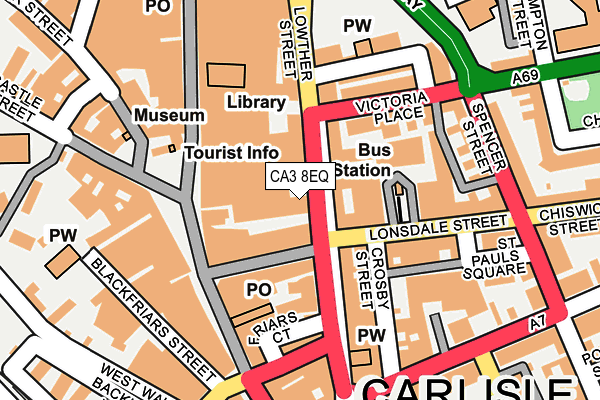 CA3 8EQ map - OS OpenMap – Local (Ordnance Survey) CA3 8EQ map - OS OpenMap – Local (Ordnance Survey)