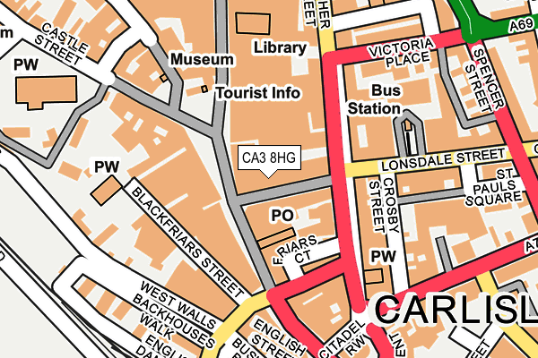 CA3 8HG map - OS OpenMap – Local (Ordnance Survey) CA3 8HG map - OS OpenMap – Local (Ordnance Survey)