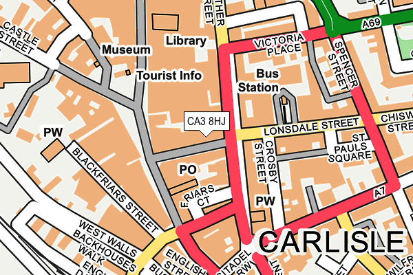 CA3 8HJ map - OS OpenMap – Local (Ordnance Survey) CA3 8HJ map - OS OpenMap – Local (Ordnance Survey)