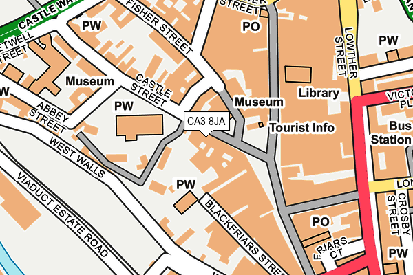 CA3 8JA map - OS OpenMap – Local (Ordnance Survey) CA3 8JA map - OS OpenMap – Local (Ordnance Survey)