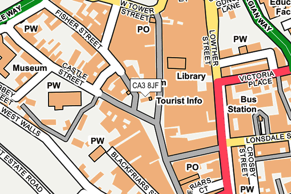 CA3 8JF map - OS OpenMap – Local (Ordnance Survey) CA3 8JF map - OS OpenMap – Local (Ordnance Survey)